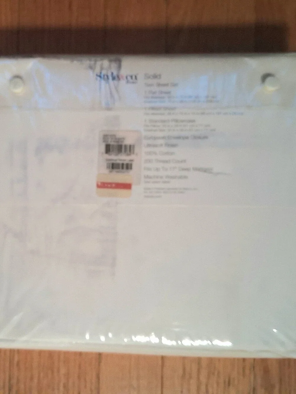 NEW Style & Co Home (Macy's)Twin 100% Cotton 200 Thread Count White Sheet Set